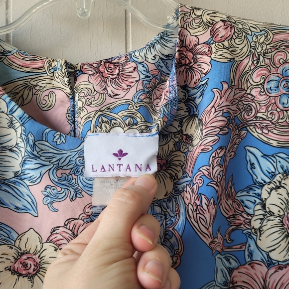 Vintage Floral Blouse by Lantana sz Large - Picture 8 of 11